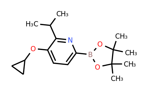 3-Cyclopropoxy-2-isopropyl-6-(4,4,5,5-tetramethyl-1,3,2-dioxaborolan-2-YL)pyridine