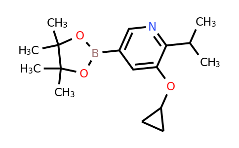 3-Cyclopropoxy-2-isopropyl-5-(4,4,5,5-tetramethyl-1,3,2-dioxaborolan-2-YL)pyridine