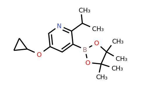 5-Cyclopropoxy-2-isopropyl-3-(4,4,5,5-tetramethyl-1,3,2-dioxaborolan-2-YL)pyridine