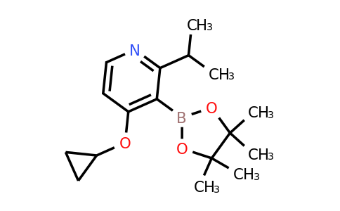 4-Cyclopropoxy-2-isopropyl-3-(4,4,5,5-tetramethyl-1,3,2-dioxaborolan-2-YL)pyridine