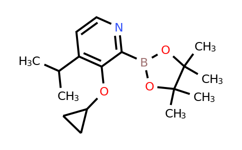 3-Cyclopropoxy-4-isopropyl-2-(4,4,5,5-tetramethyl-1,3,2-dioxaborolan-2-YL)pyridine