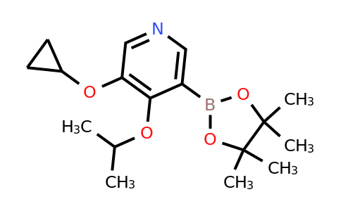 3-Cyclopropoxy-4-isopropoxy-5-(4,4,5,5-tetramethyl-1,3,2-dioxaborolan-2-YL)pyridine