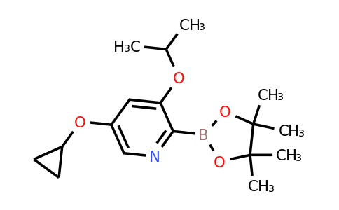 5-Cyclopropoxy-3-isopropoxy-2-(4,4,5,5-tetramethyl-1,3,2-dioxaborolan-2-YL)pyridine