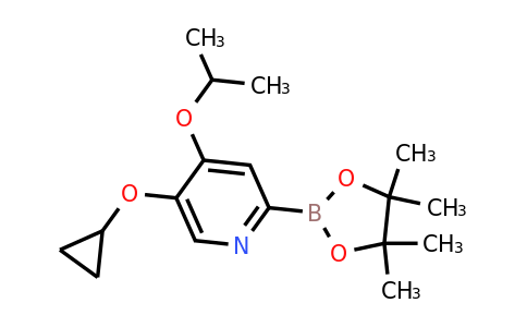 5-Cyclopropoxy-4-isopropoxy-2-(4,4,5,5-tetramethyl-1,3,2-dioxaborolan-2-YL)pyridine