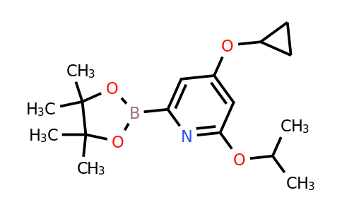 4-Cyclopropoxy-2-isopropoxy-6-(4,4,5,5-tetramethyl-1,3,2-dioxaborolan-2-YL)pyridine