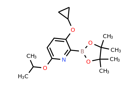 3-Cyclopropoxy-6-isopropoxy-2-(4,4,5,5-tetramethyl-1,3,2-dioxaborolan-2-YL)pyridine