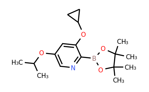 3-Cyclopropoxy-5-isopropoxy-2-(4,4,5,5-tetramethyl-1,3,2-dioxaborolan-2-YL)pyridine