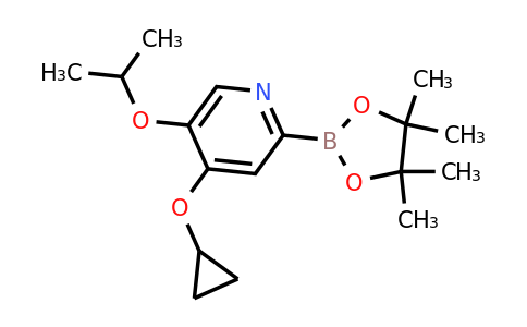 4-Cyclopropoxy-5-isopropoxy-2-(4,4,5,5-tetramethyl-1,3,2-dioxaborolan-2-YL)pyridine
