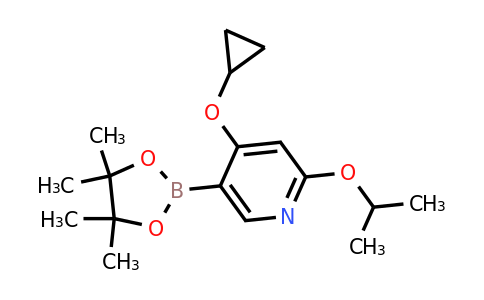 4-Cyclopropoxy-2-isopropoxy-5-(4,4,5,5-tetramethyl-1,3,2-dioxaborolan-2-YL)pyridine