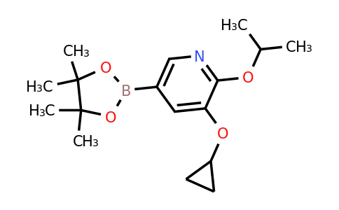 3-Cyclopropoxy-2-isopropoxy-5-(4,4,5,5-tetramethyl-1,3,2-dioxaborolan-2-YL)pyridine