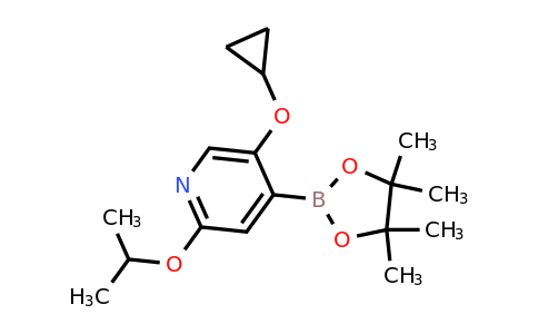 5-Cyclopropoxy-2-isopropoxy-4-(4,4,5,5-tetramethyl-1,3,2-dioxaborolan-2-YL)pyridine