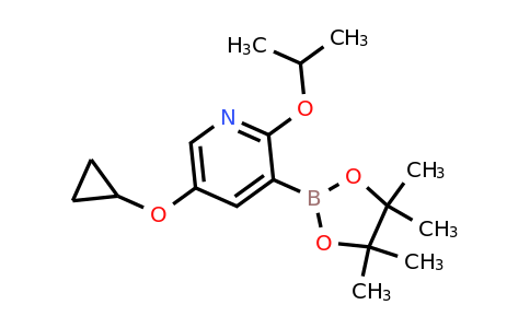 5-Cyclopropoxy-2-isopropoxy-3-(4,4,5,5-tetramethyl-1,3,2-dioxaborolan-2-YL)pyridine