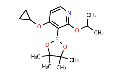 4-Cyclopropoxy-2-isopropoxy-3-(4,4,5,5-tetramethyl-1,3,2-dioxaborolan-2-YL)pyridine