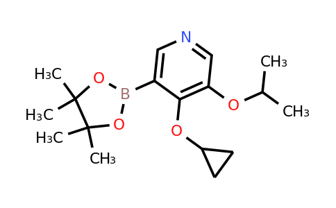 4-Cyclopropoxy-3-isopropoxy-5-(4,4,5,5-tetramethyl-1,3,2-dioxaborolan-2-YL)pyridine