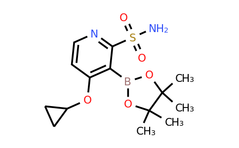 4-Cyclopropoxy-3-(4,4,5,5-tetramethyl-1,3,2-dioxaborolan-2-YL)pyridine-2-sulfonamide