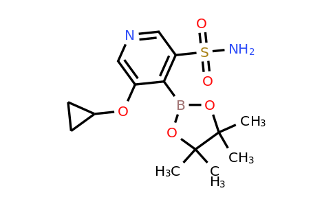 5-Cyclopropoxy-4-(4,4,5,5-tetramethyl-1,3,2-dioxaborolan-2-YL)pyridine-3-sulfonamide