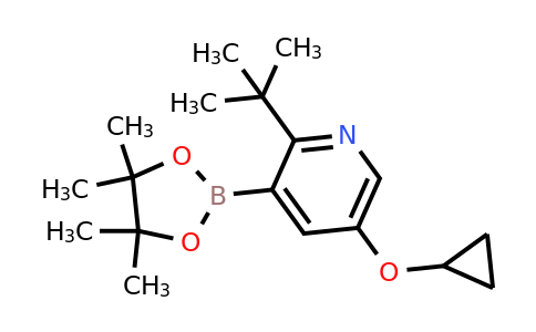 2-Tert-butyl-5-cyclopropoxy-3-(4,4,5,5-tetramethyl-1,3,2-dioxaborolan-2-YL)pyridine