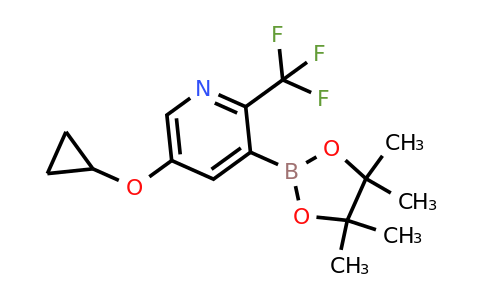 5-Cyclopropoxy-3-(4,4,5,5-tetramethyl-1,3,2-dioxaborolan-2-YL)-2-(trifluoromethyl)pyridine