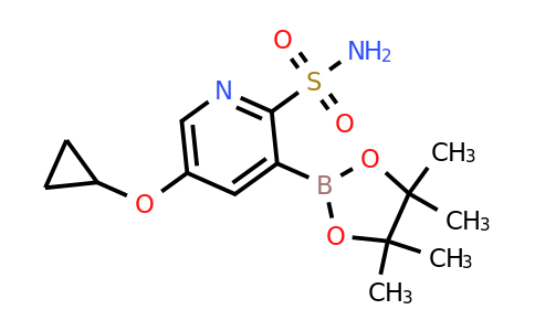 5-Cyclopropoxy-3-(4,4,5,5-tetramethyl-1,3,2-dioxaborolan-2-YL)pyridine-2-sulfonamide