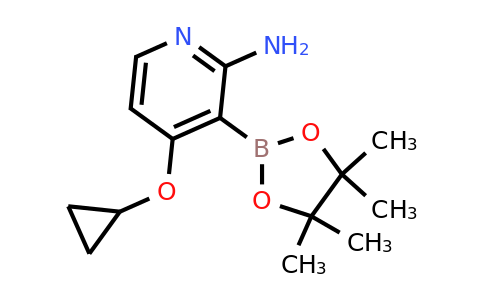 4-Cyclopropoxy-3-(4,4,5,5-tetramethyl-1,3,2-dioxaborolan-2-YL)pyridin-2-amine