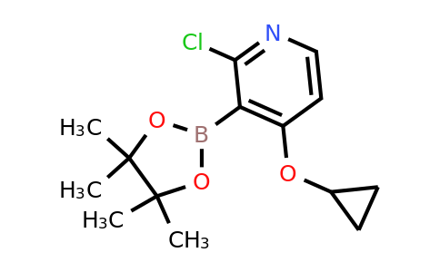 2-Chloro-4-cyclopropoxy-3-(4,4,5,5-tetramethyl-1,3,2-dioxaborolan-2-YL)pyridine