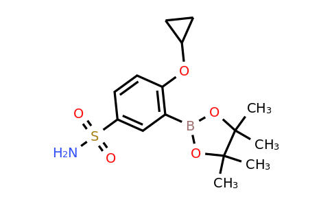 4-Cyclopropoxy-3-(4,4,5,5-tetramethyl-1,3,2-dioxaborolan-2-YL)benzenesulfonamide