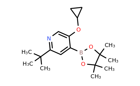 2-Tert-butyl-5-cyclopropoxy-4-(4,4,5,5-tetramethyl-1,3,2-dioxaborolan-2-YL)pyridine