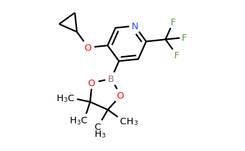 5-Cyclopropoxy-4-(4,4,5,5-tetramethyl-1,3,2-dioxaborolan-2-YL)-2-(trifluoromethyl)pyridine