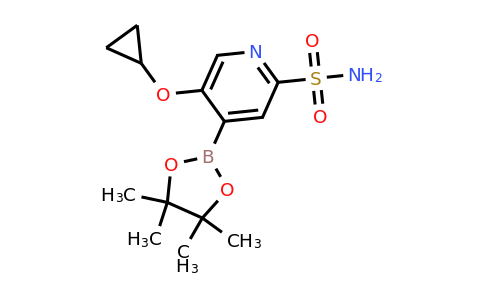5-Cyclopropoxy-4-(4,4,5,5-tetramethyl-1,3,2-dioxaborolan-2-YL)pyridine-2-sulfonamide
