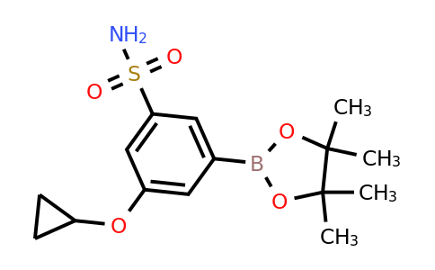 3-Cyclopropoxy-5-(4,4,5,5-tetramethyl-1,3,2-dioxaborolan-2-YL)benzenesulfonamide
