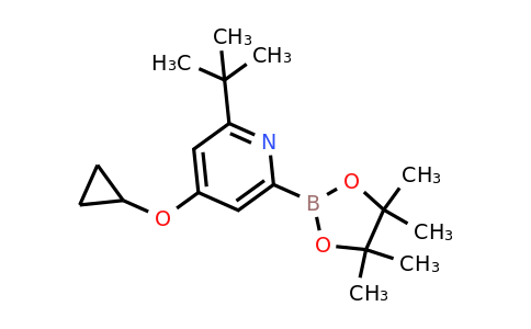 2-Tert-butyl-4-cyclopropoxy-6-(4,4,5,5-tetramethyl-1,3,2-dioxaborolan-2-YL)pyridine