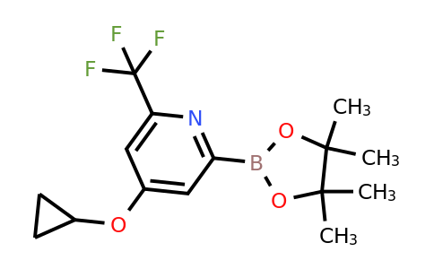 4-Cyclopropoxy-2-(4,4,5,5-tetramethyl-1,3,2-dioxaborolan-2-YL)-6-(trifluoromethyl)pyridine