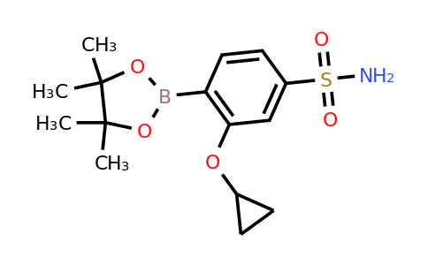 3-Cyclopropoxy-4-(4,4,5,5-tetramethyl-1,3,2-dioxaborolan-2-YL)benzenesulfonamide