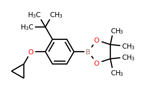 2-(3-Tert-butyl-4-cyclopropoxyphenyl)-4,4,5,5-tetramethyl-1,3,2-dioxaborolane