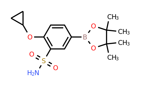 2-Cyclopropoxy-5-(4,4,5,5-tetramethyl-1,3,2-dioxaborolan-2-YL)benzenesulfonamide
