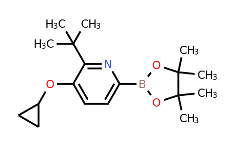 2-Tert-butyl-3-cyclopropoxy-6-(4,4,5,5-tetramethyl-1,3,2-dioxaborolan-2-YL)pyridine