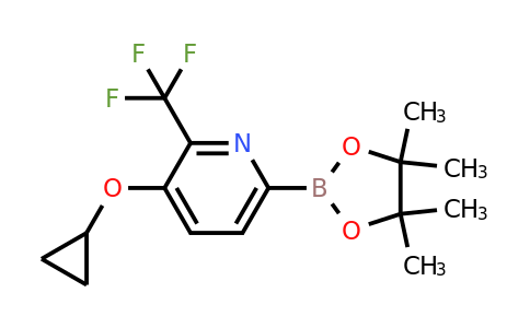 3-Cyclopropoxy-6-(4,4,5,5-tetramethyl-1,3,2-dioxaborolan-2-YL)-2-(trifluoromethyl)pyridine