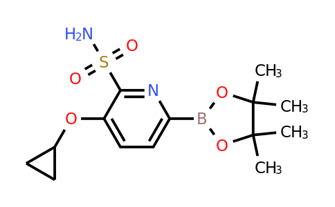 3-Cyclopropoxy-6-(4,4,5,5-tetramethyl-1,3,2-dioxaborolan-2-YL)pyridine-2-sulfonamide