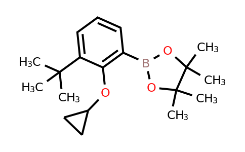 2-(3-Tert-butyl-2-cyclopropoxyphenyl)-4,4,5,5-tetramethyl-1,3,2-dioxaborolane