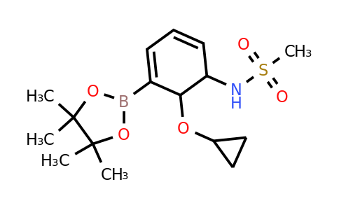 N-(6-cyclopropoxy-5-(4,4,5,5-tetramethyl-1,3,2-dioxaborolan-2-YL)cyclohexa-2,4-dienyl)methanesulfonamide
