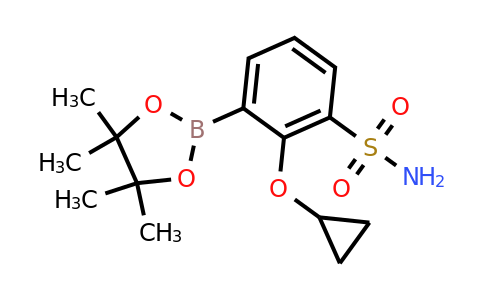 2-Cyclopropoxy-3-(4,4,5,5-tetramethyl-1,3,2-dioxaborolan-2-YL)benzenesulfonamide