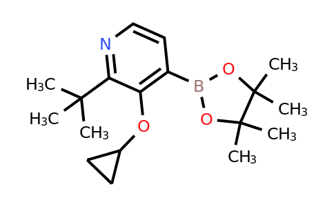2-Tert-butyl-3-cyclopropoxy-4-(4,4,5,5-tetramethyl-1,3,2-dioxaborolan-2-YL)pyridine