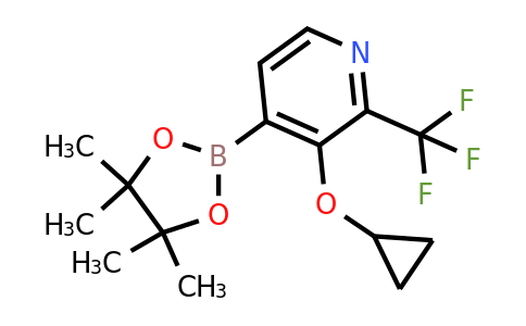 3-Cyclopropoxy-4-(4,4,5,5-tetramethyl-1,3,2-dioxaborolan-2-YL)-2-(trifluoromethyl)pyridine