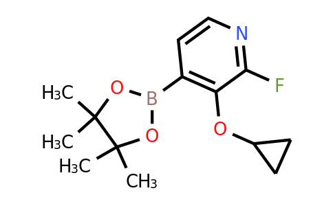 3-Cyclopropoxy-2-fluoro-4-(4,4,5,5-tetramethyl-1,3,2-dioxaborolan-2-YL)pyridine