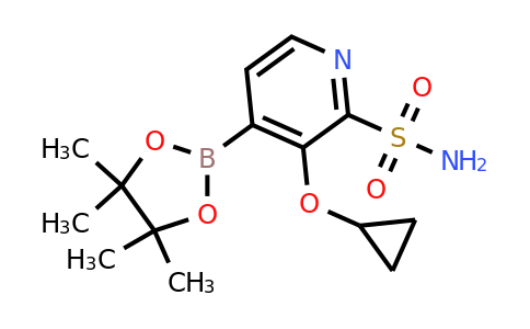 3-Cyclopropoxy-4-(4,4,5,5-tetramethyl-1,3,2-dioxaborolan-2-YL)pyridine-2-sulfonamide