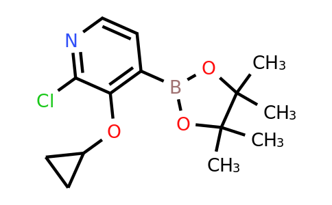 2-Chloro-3-cyclopropoxy-4-(4,4,5,5-tetramethyl-1,3,2-dioxaborolan-2-YL)pyridine