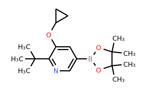 2-Tert-butyl-3-cyclopropoxy-5-(4,4,5,5-tetramethyl-1,3,2-dioxaborolan-2-YL)pyridine