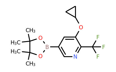 3-Cyclopropoxy-5-(4,4,5,5-tetramethyl-1,3,2-dioxaborolan-2-YL)-2-(trifluoromethyl)pyridine