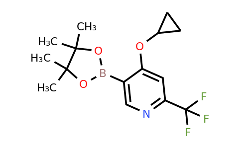 4-Cyclopropoxy-5-(4,4,5,5-tetramethyl-1,3,2-dioxaborolan-2-YL)-2-(trifluoromethyl)pyridine