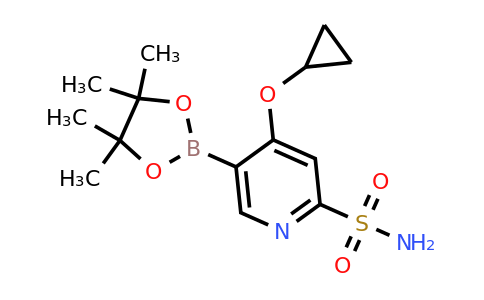 4-Cyclopropoxy-5-(4,4,5,5-tetramethyl-1,3,2-dioxaborolan-2-YL)pyridine-2-sulfonamide